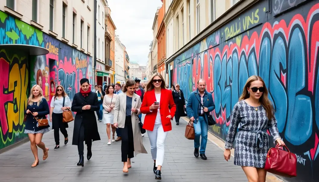 Berlin’s innovative street art inspiring fashion trends.